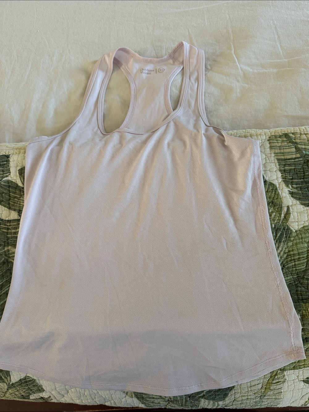 Outdoor Voices Light Blush Racerback Performance Tank